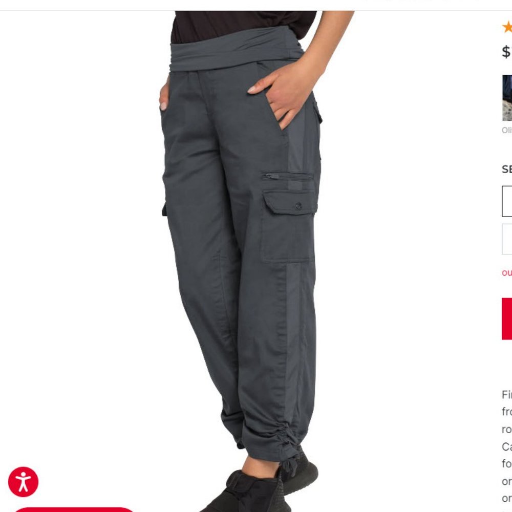 SCOTTeVEST  Margaux Cargaux Travel Pants - 11 pockets!     Large/Grey  Worn once